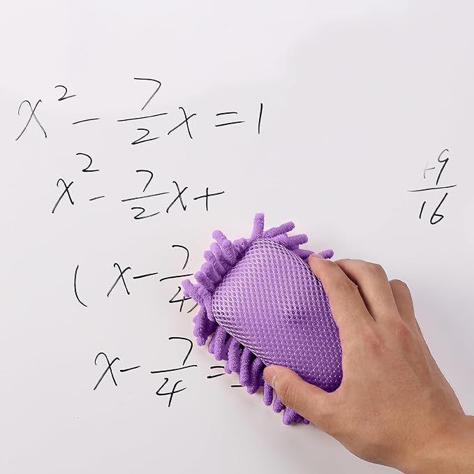 Mr. Pen- Magnetic Microfiber Shag Whiteboard Erasers, 4" x 6", 4 Pack | Dual Surface, Washable Large Dry Erase Board Cleaner for Chalk, Marker, Classroom, Office, Home