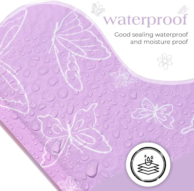 Metronic Cute Design Bubble Mailers 8.5x12 Inch 40 Pack Purple Butterfly | Usable Size 8.5x11 Waterproof Padded Envelopes for Small Business, Cushioning Bubble Bags, Shipping Envelopes for Gift, Books