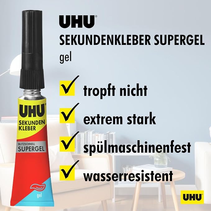 Uhu instant glue, super gel