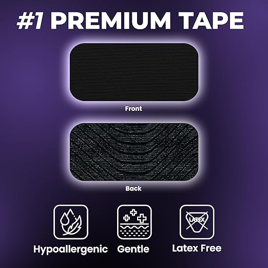 Premium Tape (30 Pack) - Pain Free Removal, Hypoallergenic, Latex Free & Gentle On Skin - Packaging May Vary - Skin Friendly Adhesive Cotton Tape