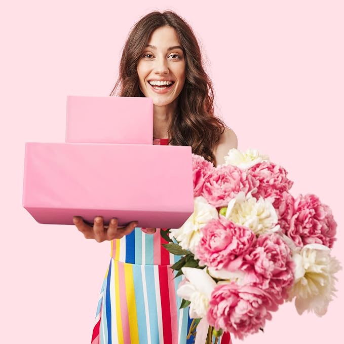 Metronic Poly Mailers 19x24 50 Pack, Large Shipping Bags for Clothing | Strong Tear-resistant Waterproof Mailing Bags, Shipping Envelopes, Packing Bags for Clothing, Small Business, Pink.
