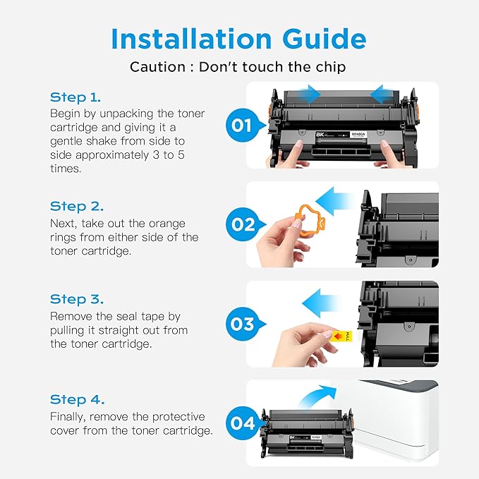148A Toner Cartridge Black 4001n 4101fdw (with Chip) Replacement for HP 148A Toner Cartridge W1480A 148X W1480X for HP LaserJet Pro 4001n 4101fdw 4001dn 4001dw 4101fdn 4101dw Printer (2Pack)