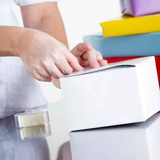 WOSWEL Tape Refills with Dispenser, 24 Roll Transparent Tapes, 3/4 Inch X 600 in, Gift Wrapping Tapes Supplier for Home School Office Use