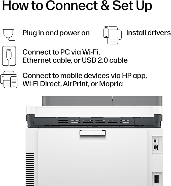 HP Color LaserJet Pro MFP 3301sdw Wireless All-in-One Color Laser Printer, Office Printer, Scanner, Copier, ADF, Duplex, Best-for-Office (499Q3F)