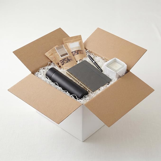 Hoikwo 12x12x8 Thin Light Weight Shipping Boxes Set of 15 | White Corrugated Cardboard Box for Small Business for Packaging Mailing Light Weight Items