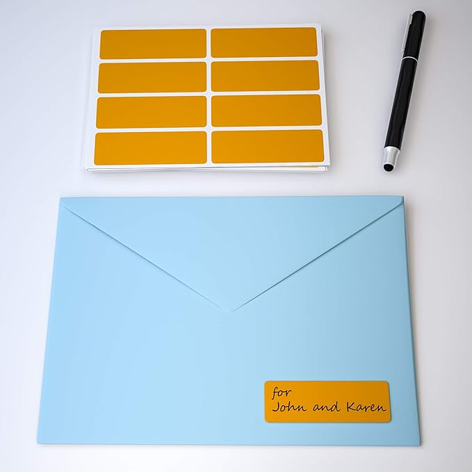 Royal Green Writable Rectangular Labels 1x3 in Neon Green - 800 Pack