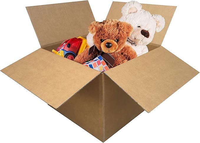 Large Moving Boxes 20'' x 20'' x 15'' (Pack of 6), Corrugated Cardboard Boxes for Packing, Shipping & Moving