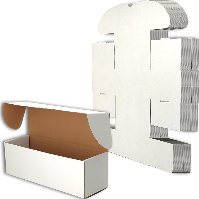 12x6x4 Shipping Boxes White Mailer Corrugated Cardboard Box Set of 25 | for Packaging, Literature, Packing, Mailing, Storage, Small Business, Moving, Gift, Supplies, Quick Fold, Tab Locking