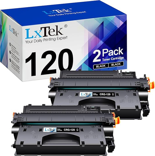 LxTek CRG 120 Replacement for Canon 120 Toner Cartridge for Canon imageCLASS D1120 D1550 D1150 D1320 D1350 D1520 D1100 D1370 D1180 D1170 MF6680DN MF417dw Printer (Black, 2-Pack)
