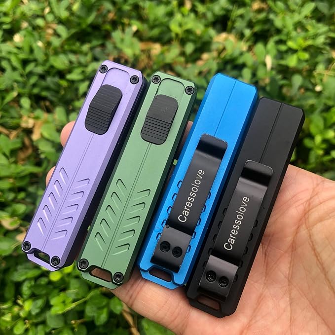 Auto Retractable Utility Knife, Safety Black Automatic Box Cutter, Scalpel Pocket Knife, Push Button EDC Razor Knife with 10PCS #23 Blades