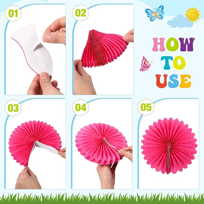 76 Pcs Christian Spring Classroom Bulletin Board Set 3D DIY Paper Fans Flower Tree Bulletin Board Jesus Brings New Life Cutouts Religious Cross Wall Decor for Spring Easter VBS Sunday School