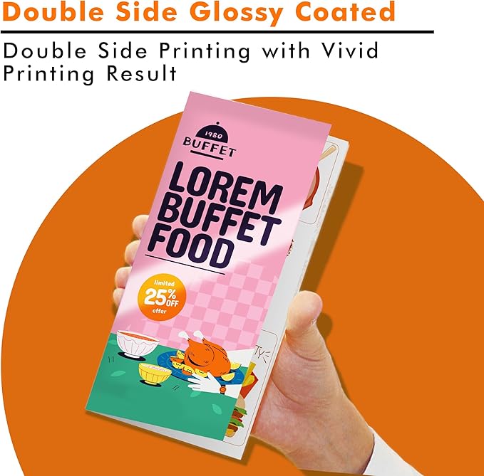 Koala Thick Photo Paper 8.5x11 Inches Heavyweight Double Sided High Glossy 100 Sheets 260gsm only Compatible with Inkjet Printer