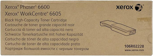 Xerox Phaser 6600/ WorkCentre 6605 Black High Capacity Toner Cartridge (8,000 Pages) - 106R02228