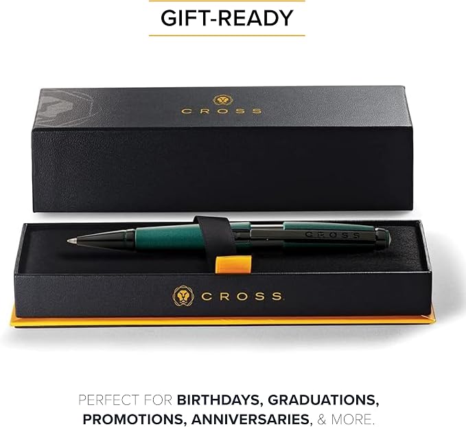 Cross Edge Gel Rollerball Pen, Medium Point, Black Ink, Multiple Colors | Elegant Accessory for Smooth Writing, Capless Slide-Open and Snap-Shut Design, Ergonomic Shape, Comfortable Grip, Gift-Ready