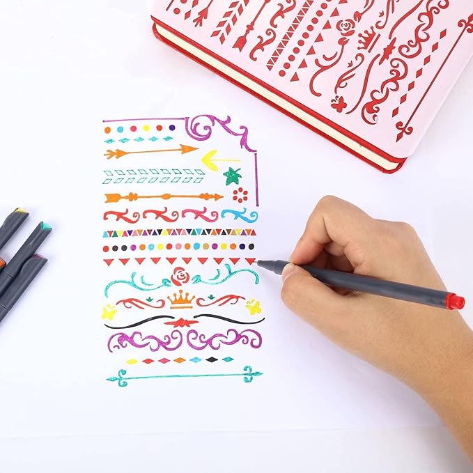 iBayam Colored Fineliner Pens 36 Pack, 0.38mm Fine Point, Bullet Journaling | Slim Pressure-Free Barrel, Smooth Writing Pens for Journaling, Note-Taking, Coloring, Sketching, Planning & Art Project