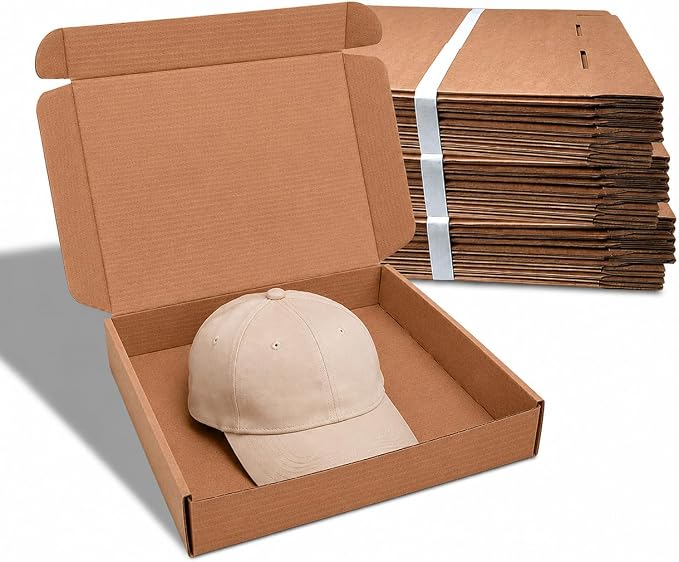 Corrugated Shipping Boxes 9x6x4Inches, 30Pack Kraft Cardboard Literature Mailers, Durable Small Business Mailing Boxes for Packaging & Shipping Supplies, Brown,Shipping boxes made from recycled paper