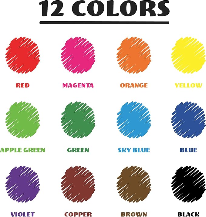 Chalkola Dry Erase Markers Bulk (60 Pack, 12 Vibrant Colors) Chisel Tip | WhiteBoard Markers, Dry Erase Pens - White Board Pens for Kids, Teachers - Home, Office, School Classroom Supplies