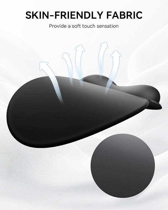 Mouse Pad with Wrist Rest for Desktop Large Ergonomic Mouse Mat(Black) | 10.6''L x 9''W Size, Gel Wrist Support, Non-slip Base, Washable Surface, Laptop Mousepad