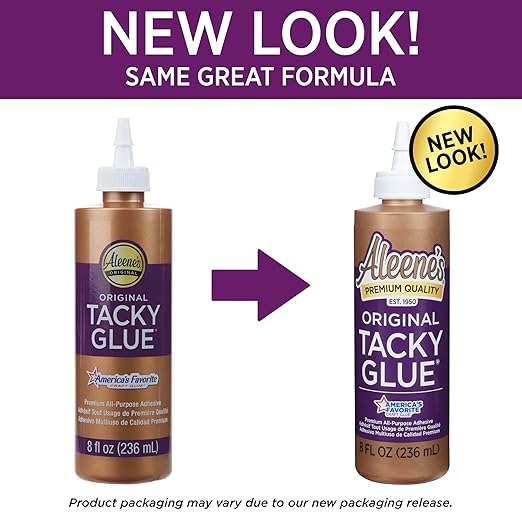 Aleene's All Purpose Tacky Glue, 8-Ounce, Clear (15599)