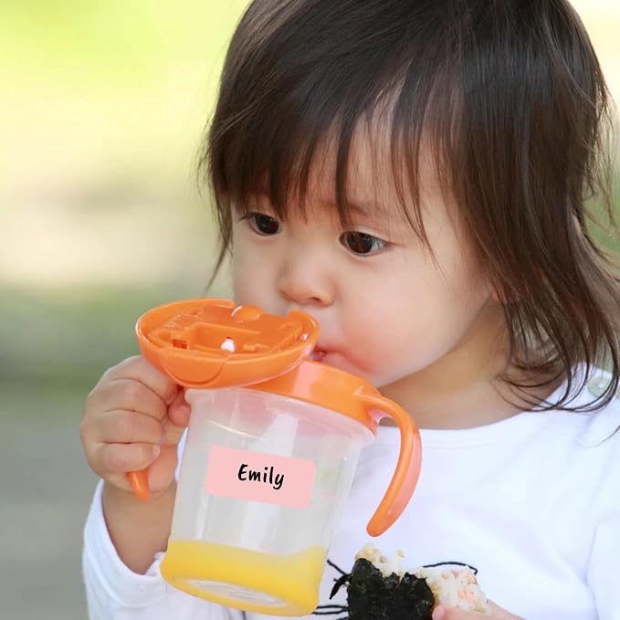 Waterproof Labels Removable Name Tags with Pen Adhesive Name Stickers | 320Pcs Nametags for Water Bottles,Baby Daycare,Kids School Supplies,Home Office Organization
