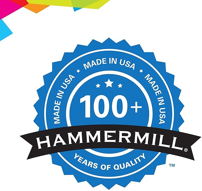 Hammermill Printer Paper, 20 lb Copy Paper, 8.5 x 11-5 Ream (2,500 Sheets) - 92 Bright, Made in the USA, 150600C