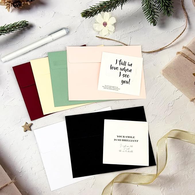 100 Packs White A2 Envelopes for Invitations,4.375x5.75 Envelopes for Greeting Cards, Printable, Self Seal for Weddings, Graduation, Birthday, Photos, Postcards