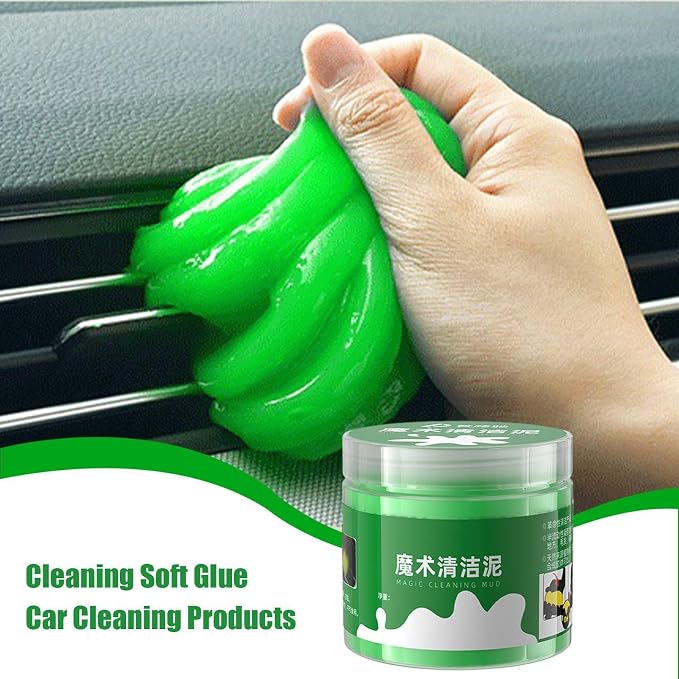 Clean Putty Portable Soft Glue Multipurpose | Car Interior Cleaner Cleaning Slime Reusable Washable Dust Cleaning Gel for Vehicle, Home, Office, Keyboard, Laptop, Air