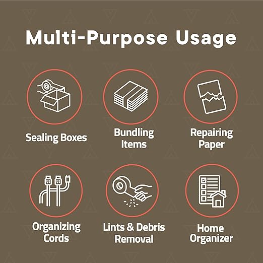 18 Rolls Clear Packing Tape 2 Inch Wide – Strong Adhesion & Durable 1.7 Mil Thickness Clear Packing Tape for Moving, Shipping & Storage – Smooth Unwinding Packaging Tape Refill, 60 Yards Per Roll
