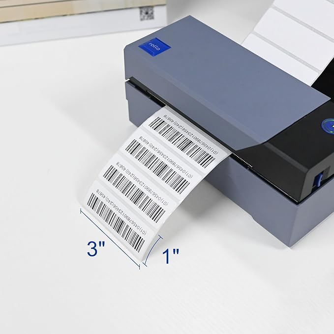ESSENTIAL 3"x1" Direct Thermal Barcode Labels, Shipping Label, Compatible with Arkscan & Zebra Label Printers, 1400 Labels of Roll (1 Roll)