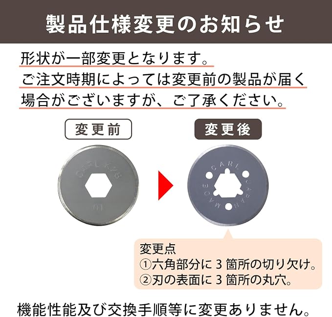 Carl Office Equipment DCC-28 Cutting Machine, Paper Cutter, Replacement Blade, Made in Japan, Round Blade