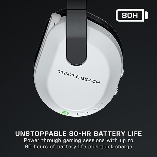 Turtle Beach Stealth 600 Wireless Multiplatform Amplified Gaming Headset for Xbox Series X|S, Xbox One, PC, PS5, PS4 & Mobile – Bluetooth, 80-Hr Battery, Noise-Cancelling Mic – White (Renewed)