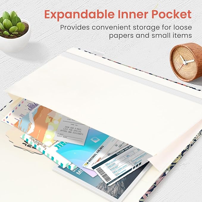 Taja Pretty Lined Journal for Women, Aesthetic Cute Hardcover Leather Journal for Writing, A5 College Ruled Notebook for Work & Note Taking, Perfect for Office School Home, 160 Pages, Petite Blooms