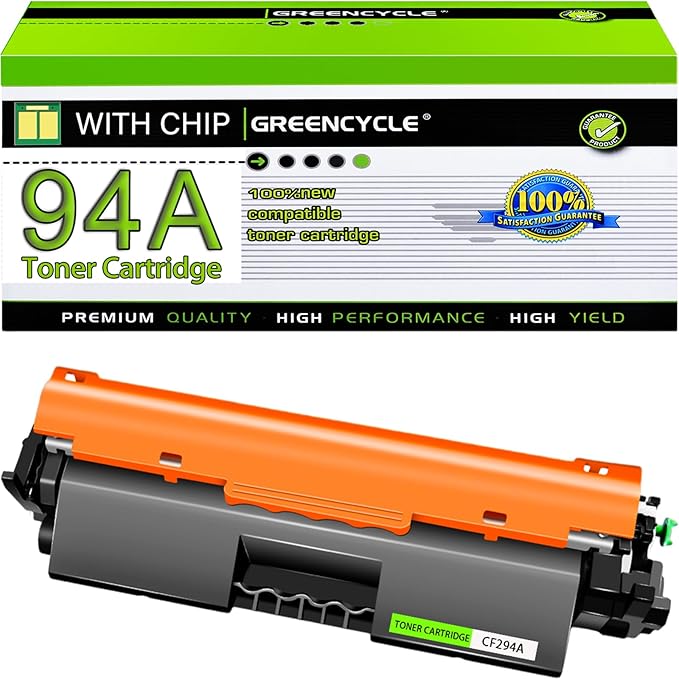 greencycle CF294A Compatible Toner Cartridge Replacement for HP CF294A 94A Toner Cartridge use for Laser Jet Pro M118dw M148dw M148fdw M149fdw Printer(1 Pack,Black)