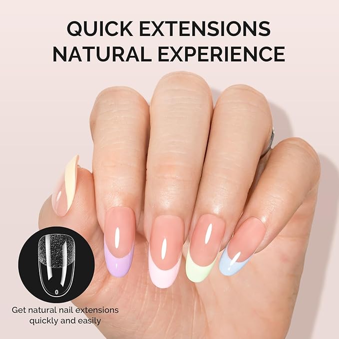 MelodySusie Medium Oval Round X Nail Tips - 300Pcs 15 Sizes Clear Acrylic,Half Matte Full Cover Press on Nails for DIY Extension & Salon Use,Pre-Shaped for Long-Lasting Manicure