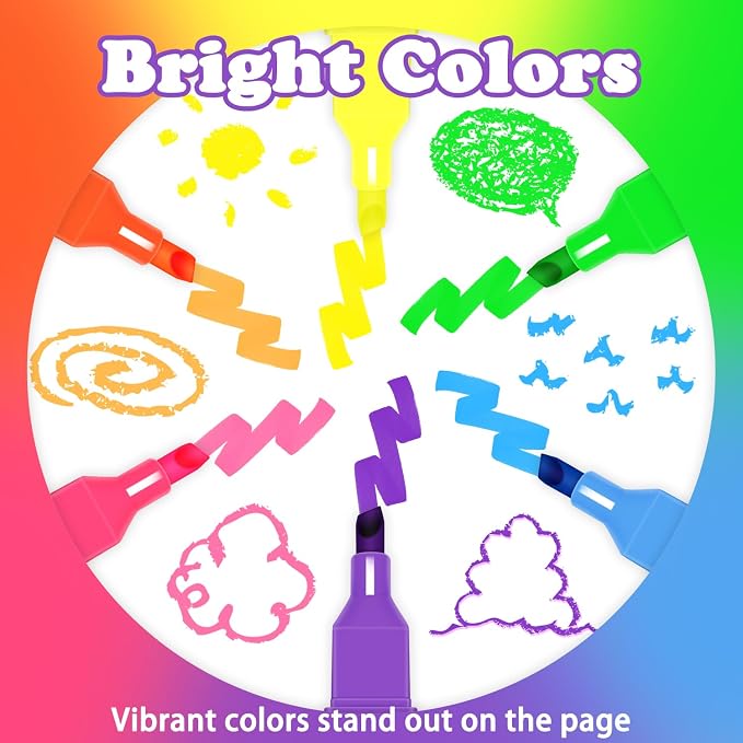 Vitoler Highlighters Assorted Colors,Bright Color, Chisel Tip 12pcs | Aesthetic,Cute Pastel,high quality for bible study,books,journal,writing,school office
