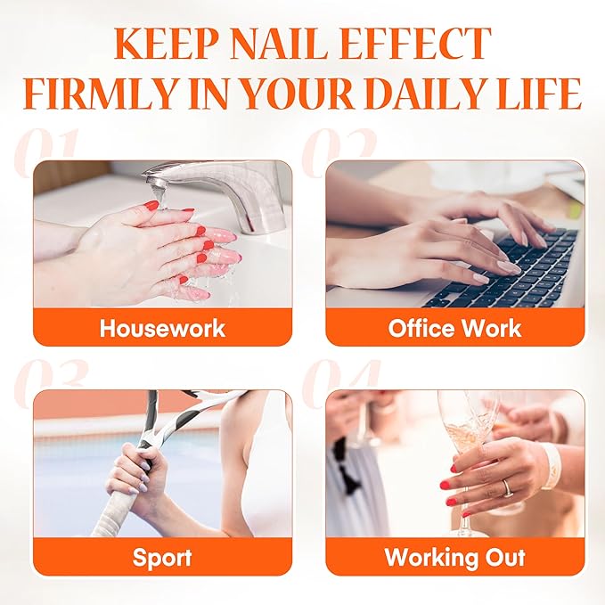9 in One Nail Glue Gel for Acrylic Nail Tips, Super Strong Long-lasting, Curing Needed U V Extension Glue for Clear Fake Nail Tips, Press ons, Base Gel, 15ml