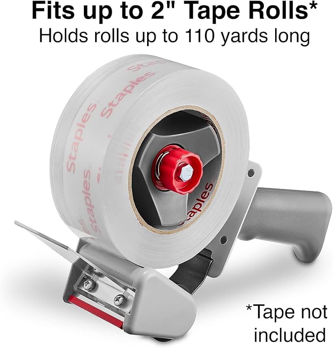 Staples 523621 Heavy Duty Packing Tape Dispenser 2-Inch Grip