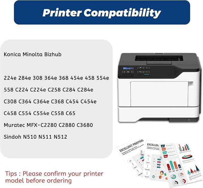 WX-103 WX103 WX 103 Waste Toner Box A4NN-WY3 for For 224e 284e 364e 1 Pack | Compatible for Konica Minolta Work with Bizhub 224e 284e 308 364e 368 454e 458 554e 558 C224 C224e C258 C284 C284e C308