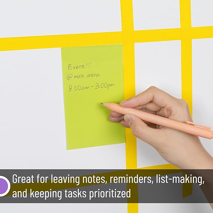 Mr. Pen- Sticky Notes, 3”x5”, 8 Pads, 640 Sheets, Colorful Large Sticky Notes, Stocky Notes for Bible Journaling