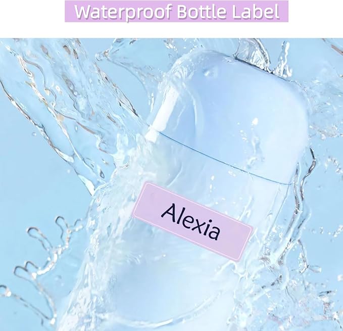 Assorted Colors Waterproof Removable Labels with Pen Adhesive Name Tag | 400PCS Name Label Stickers for Baby Daycare,Kids School Supplies,Home Office File Container Organization