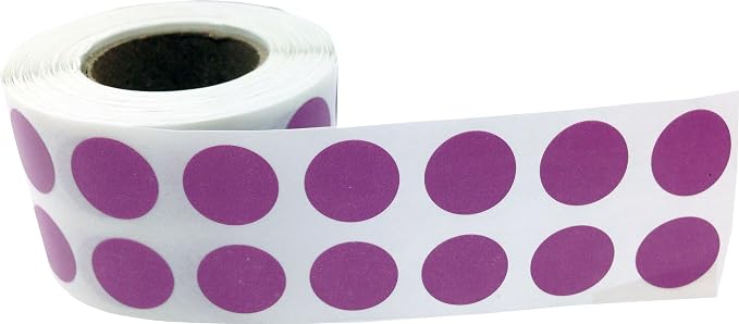 Dusty Rose 1/2" Inch Round Adhesive Labels 1,000 Color Coding Dot Stickers for Efficient Inventory Management, Crafting Projects, and Organizational Tasks in Offices, Schools, and Homes