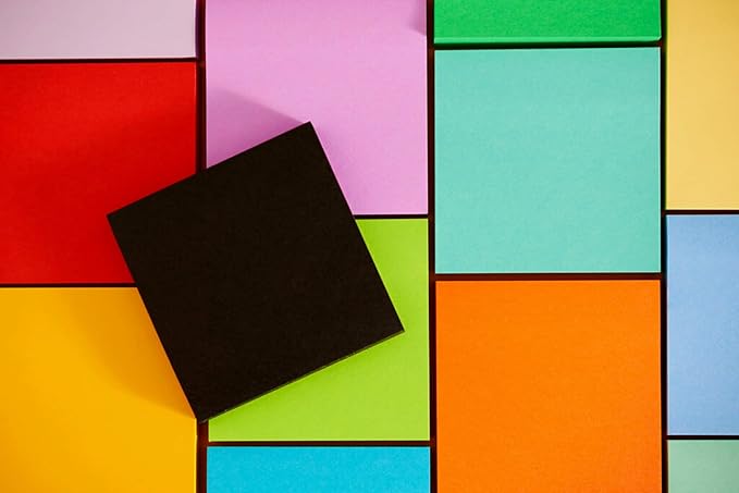 Post-it Super Sticky Notes, 5 Sticky Note Pads, 3 x 3 in., Ideal for Organization in Your Dorm, Home or Office, Single Color Packs Collection, Purple Iris