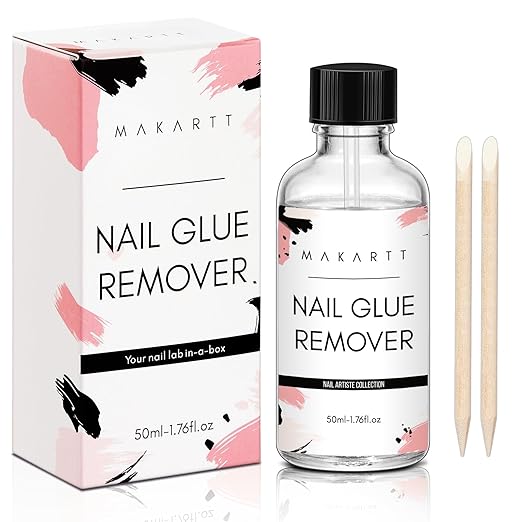 Makartt Nail Glue Remover: for Acrylics Press Ons - 50ML Debonder Without Acetone, Can't Remove Gel Polish