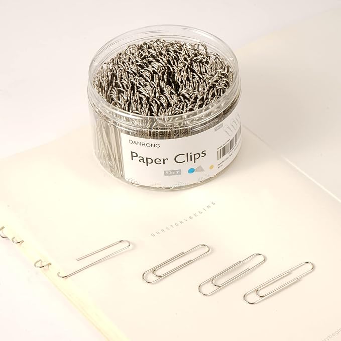 Silver Jumbo Paper Clips, 270pcs 2 Inch (50 mm) Paper Clip, Large Paperclips Great for Office School and Personal Use(2 in, Silver) | Large Paperclips Great for Office School and Personal Use(2 in, Silver)