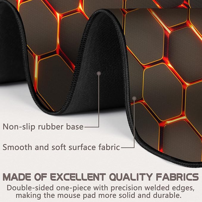 Mouse Pad Gaming - Desk Mat for Keyboard and Mouse - Large Mouse Pads for Desk, Gaming Mousepad with Non-Slip Base, Desks Pad (31.5" X 11.8") for Game, Office and Home