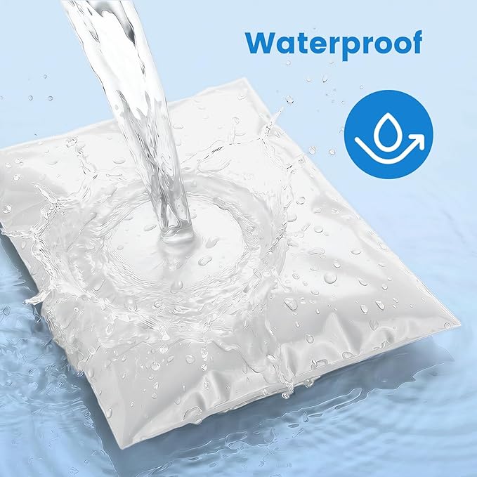 Metronic Poly Mailers 19x24 500Pcs Large Shipping Bags for Clothes,Heavy Duty Shipping Envelopes Bulk for Small Business,Strong Adhesive Self-Seal Plastic Mailing Bags for E-Commerce Packaging, White