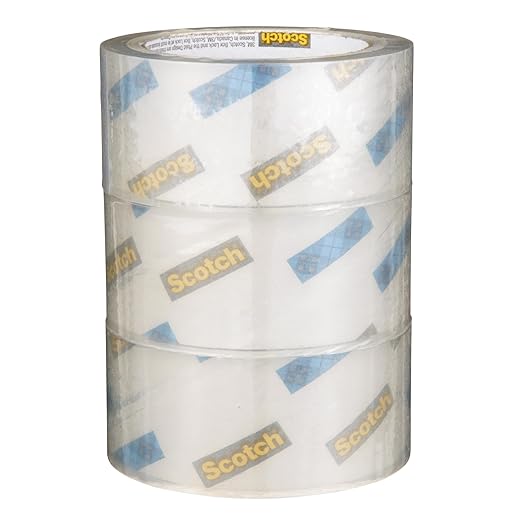 3M Company TV205153 Tape, Clear, 3 roll Pack (Pack of 2)