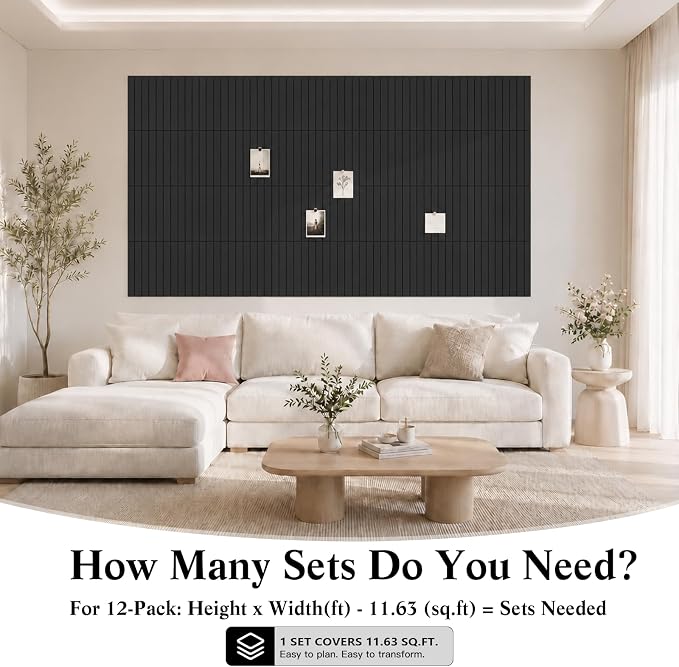 48" x 36" Large Felt Bulletin Board, Bold-Stripe 12-Pack Cork Boards | Fabric Bulletin Board with 60 Adhesive Tabs, 50 Pushpins, Felt Wall Tiles for Office Push Pin Board Felt Board, Black | Fabric Bulletin Board with 60 Adhesive Tabs, 50 Pushpins, Fel...