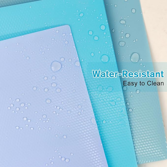60-Pack Plastic andPockets and Prongs,2-Pocket and3 Fasteners, Pastel Folders Holds 8-1/2" x 11" Paper for School/Office/Home, Blue