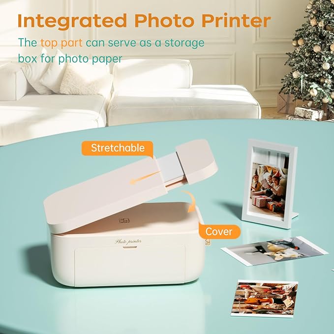 HPRT Portable Photo Printer for iPhone & Android, 4x6 Studio-Quality Instant Picture Printer, 60s Fast Printing